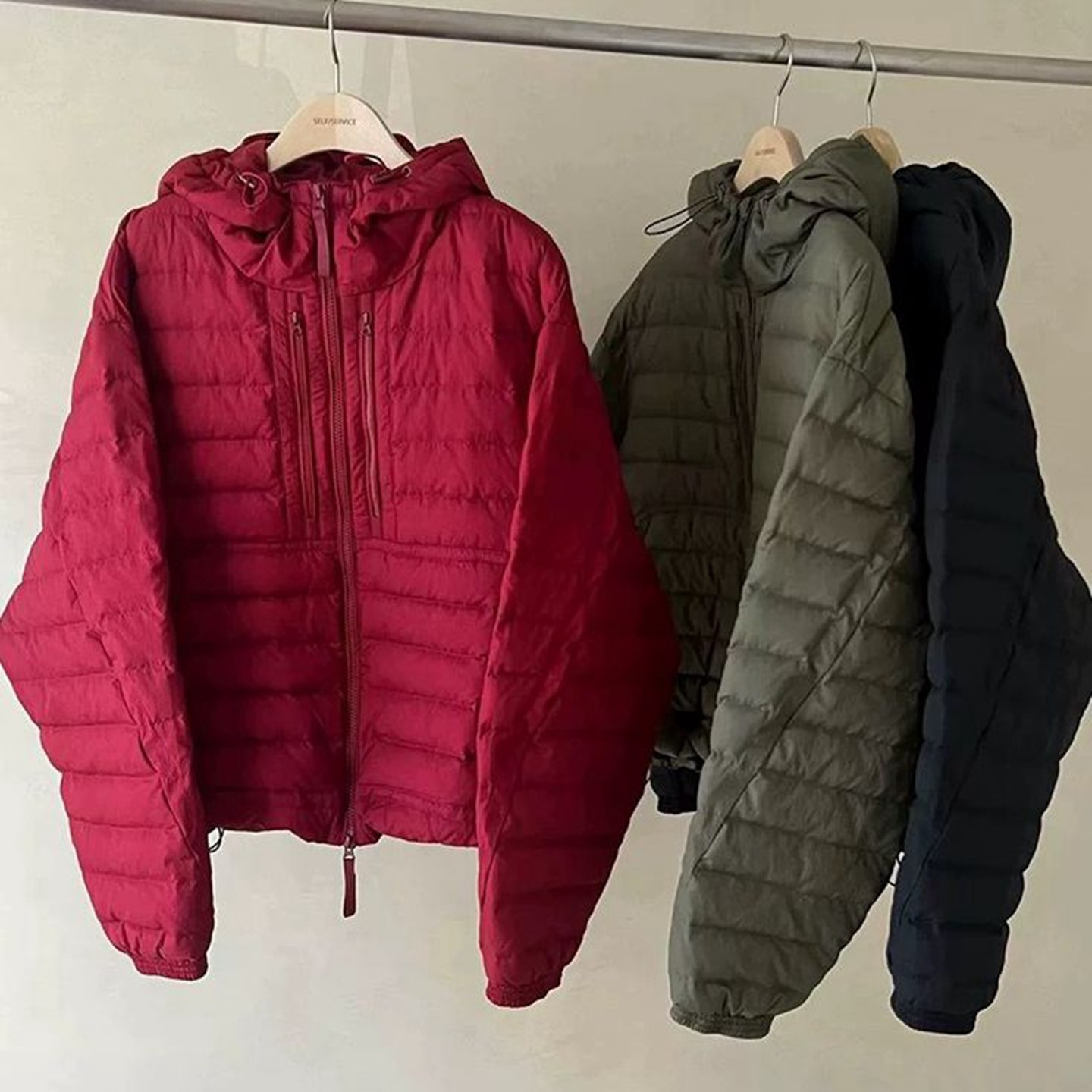 韩国代购休闲宽松连帽短款羽绒服