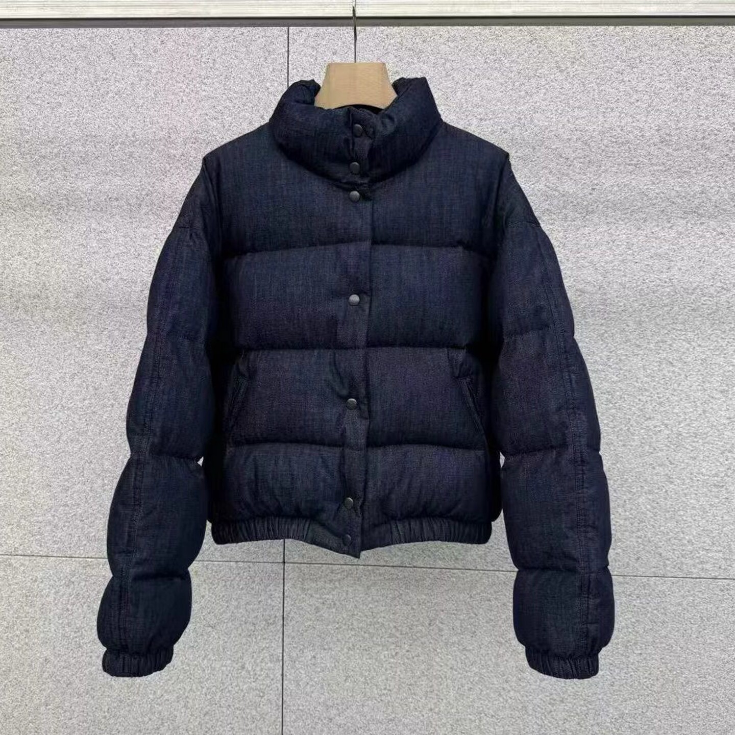 韩国代购复古百搭立领短款羽绒服