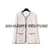 气质小香风羊毛粗花呢外套 一年一次 女装 清仓