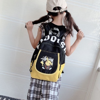 皮卡丘书包背包幼儿园宝宝卡通防走失包 轻便外出大小号双肩包