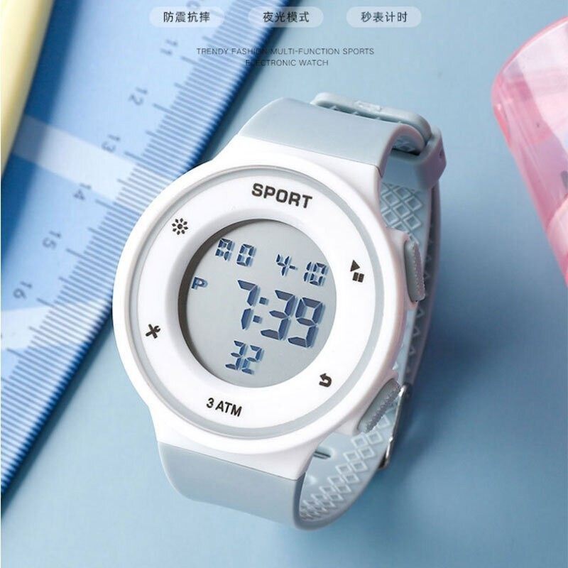 电子手表女款初中生高中小学生女孩儿童男童女童运动闹钟电子表