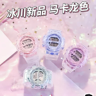 独角兽可爱儿童手表小学生女孩子初高中简约高颜值夜光潮流电子表