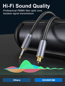 光纤音频线方口转圆口 器 音响功放3.5mm输出音箱机顶盒随身听解码