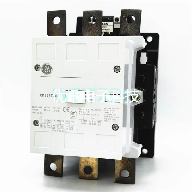 GE通用电气 CK95BE300 交直流接触器500A三相 160KW常开NO常闭NC