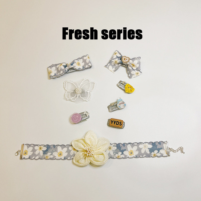 宠物发夹狗狗bb夹泰迪头饰猫咪约克夏比熊博美发卡小蝴蝶结碎发夹