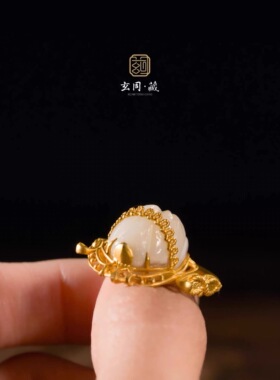 18K金圣甲虫镶钻吊坠戒指两用