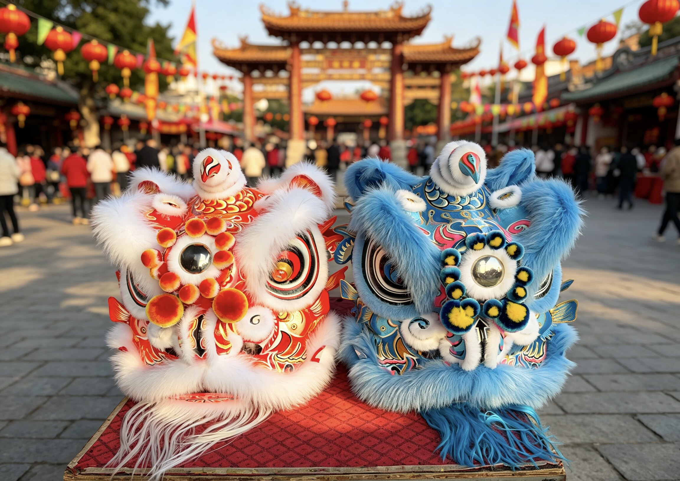 立体锦鲤款三号醒狮 霸气醒狮 舞龙舞狮 定位南狮 舞龙舞狮 狮头图片