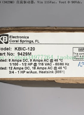 询价KB-Controls 直流驱动器 KBIC-120（9429M）