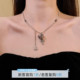 HEY TAO暗黑系金属十字架项链女小众甜酷辣妹个性 锁骨链配饰颈链