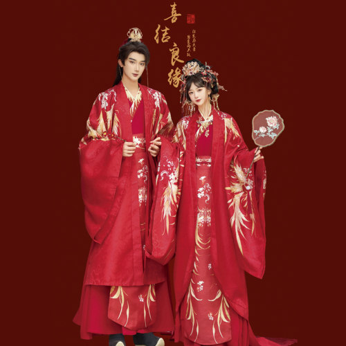 古典中式婚礼服唐制凤冠霞帔
