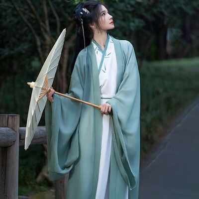魏晋风汉服雪纺大袖衫