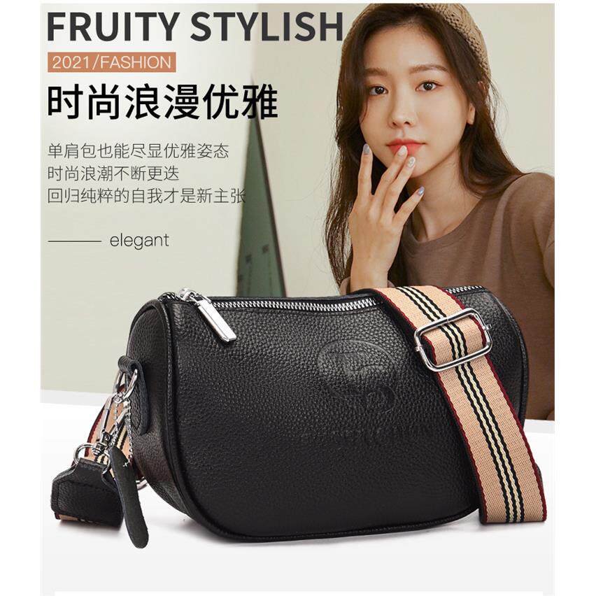 潮牌韩版软皮小包女新款牛皮马鞍包时尚单肩包斜挎手提包明星包