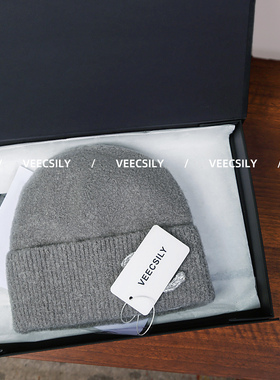 【VEECSILY】正确版 / 25B 亮片徽标 针织毛线帽 冷帽女毛线帽子