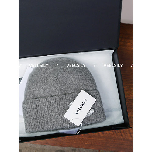 25B亮片徽标针织毛线帽冷帽