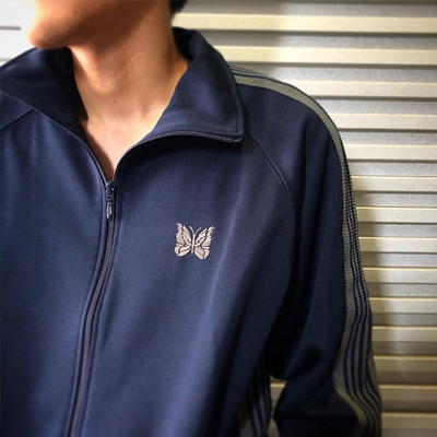 老夫子 needles 无性别高级感 蝴蝶刺绣 百搭运动夹克 超好看外套