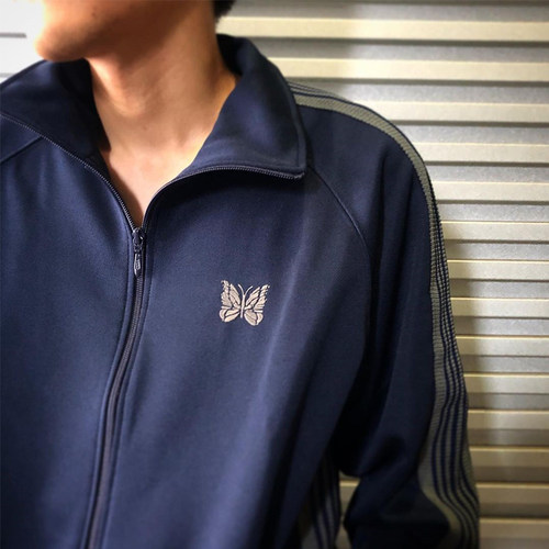 老夫子 needles 无性别高级感 蝴蝶刺绣 百搭运动夹克 超好看外套