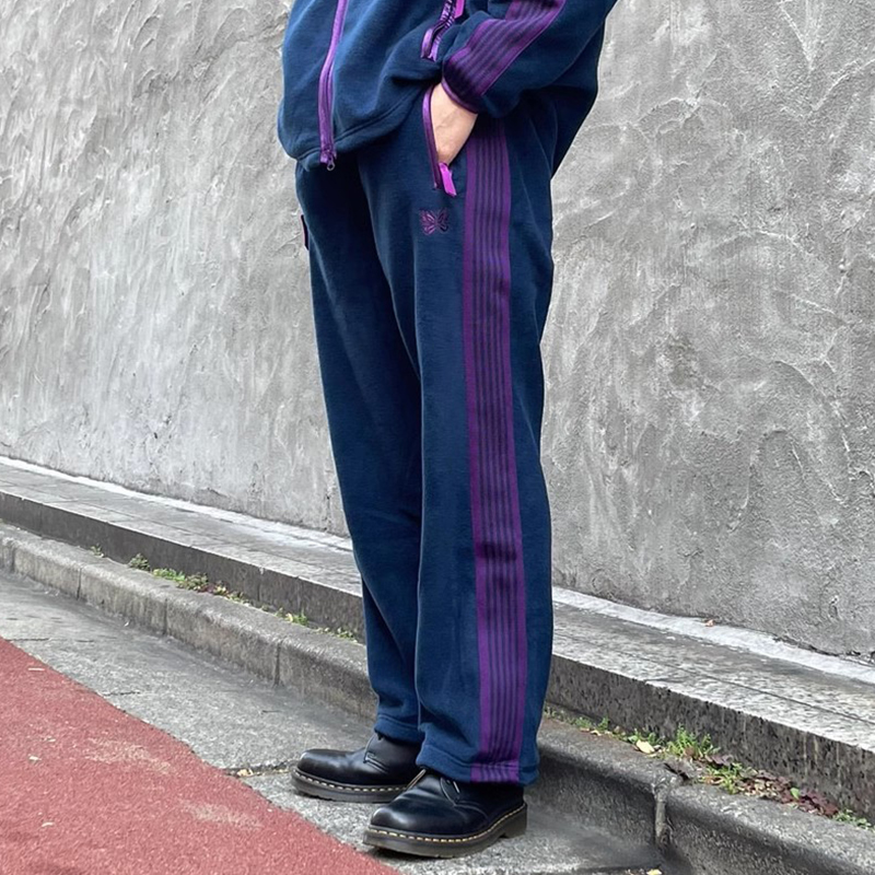 needles直筒休闲摇粒绒长裤