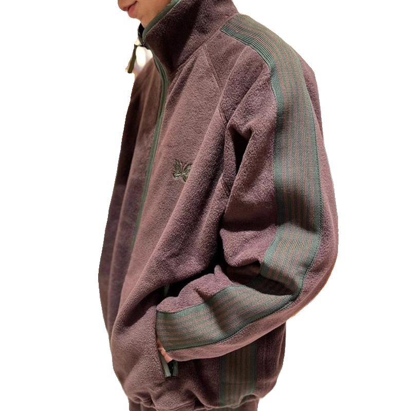 needles秋冬宽松摇粒绒夹克外套