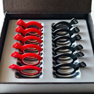 眼镜验光设备配件镜片插片试戴片盒子共24格试戴片收纳盒