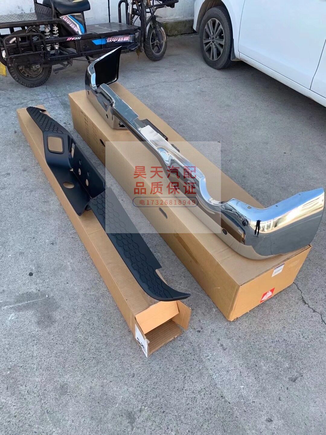 适用于道奇公羊皮卡ram1500ds后杠踏板 电镀后杠公羊皮卡后保险杠