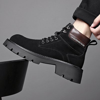 马丁靴男鞋冬季款2025新款真皮