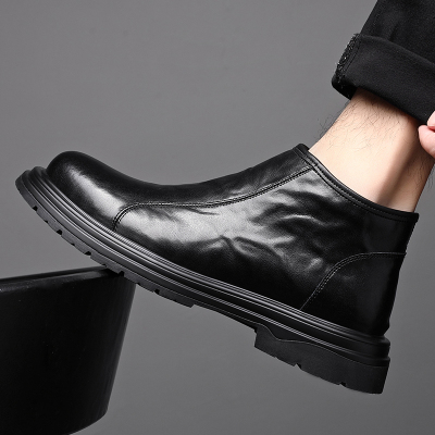 切尔西靴男款高帮雪地靴