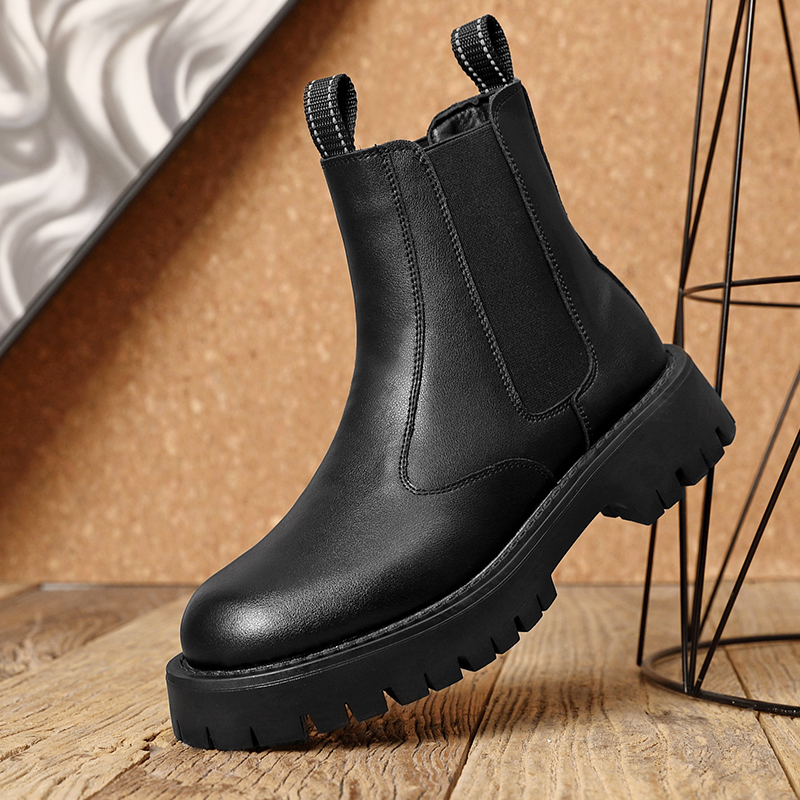 秋冬季新款厚底切尔西靴