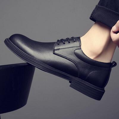 2024秋冬季新款商务休闲皮鞋