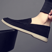 春夏季 男鞋 一脚蹬休闲鞋 时尚 2025新款 开车鞋 懒人套脚鞋 百搭乐福鞋