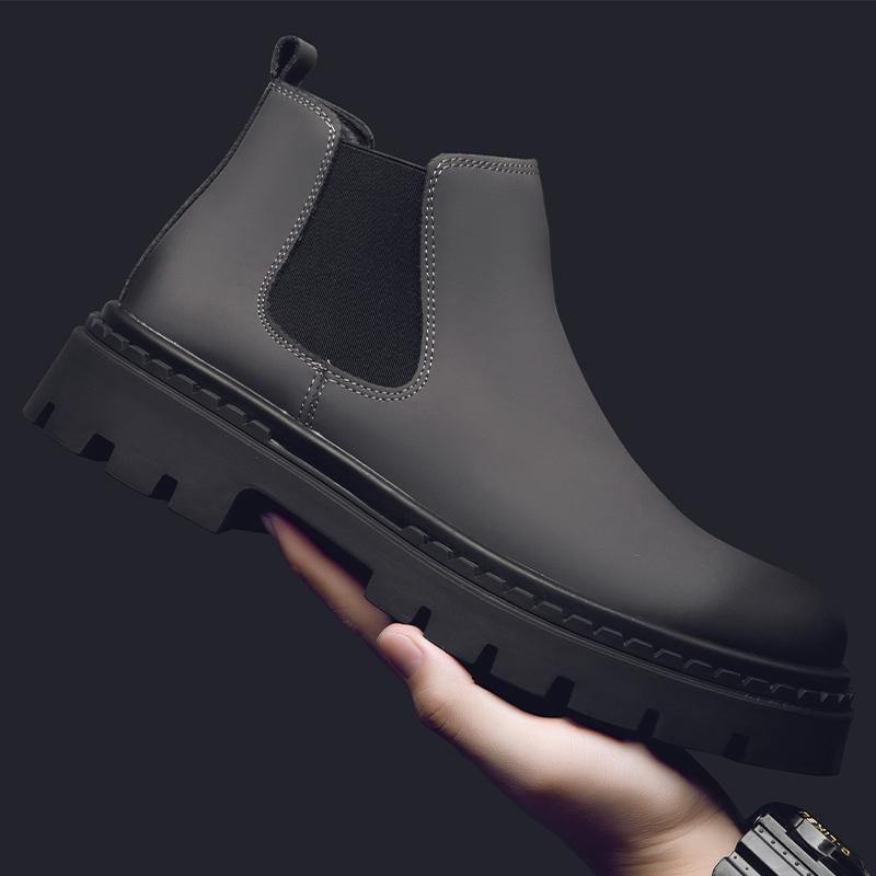 2024新款秋季加绒厚底短靴