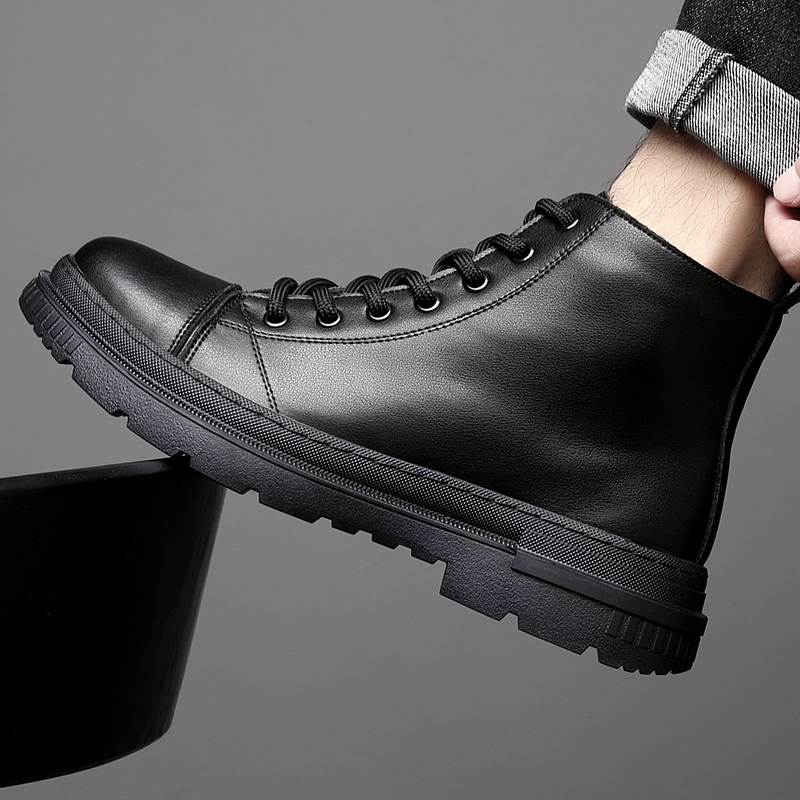 秋冬季新款马丁靴男高帮英伦风
