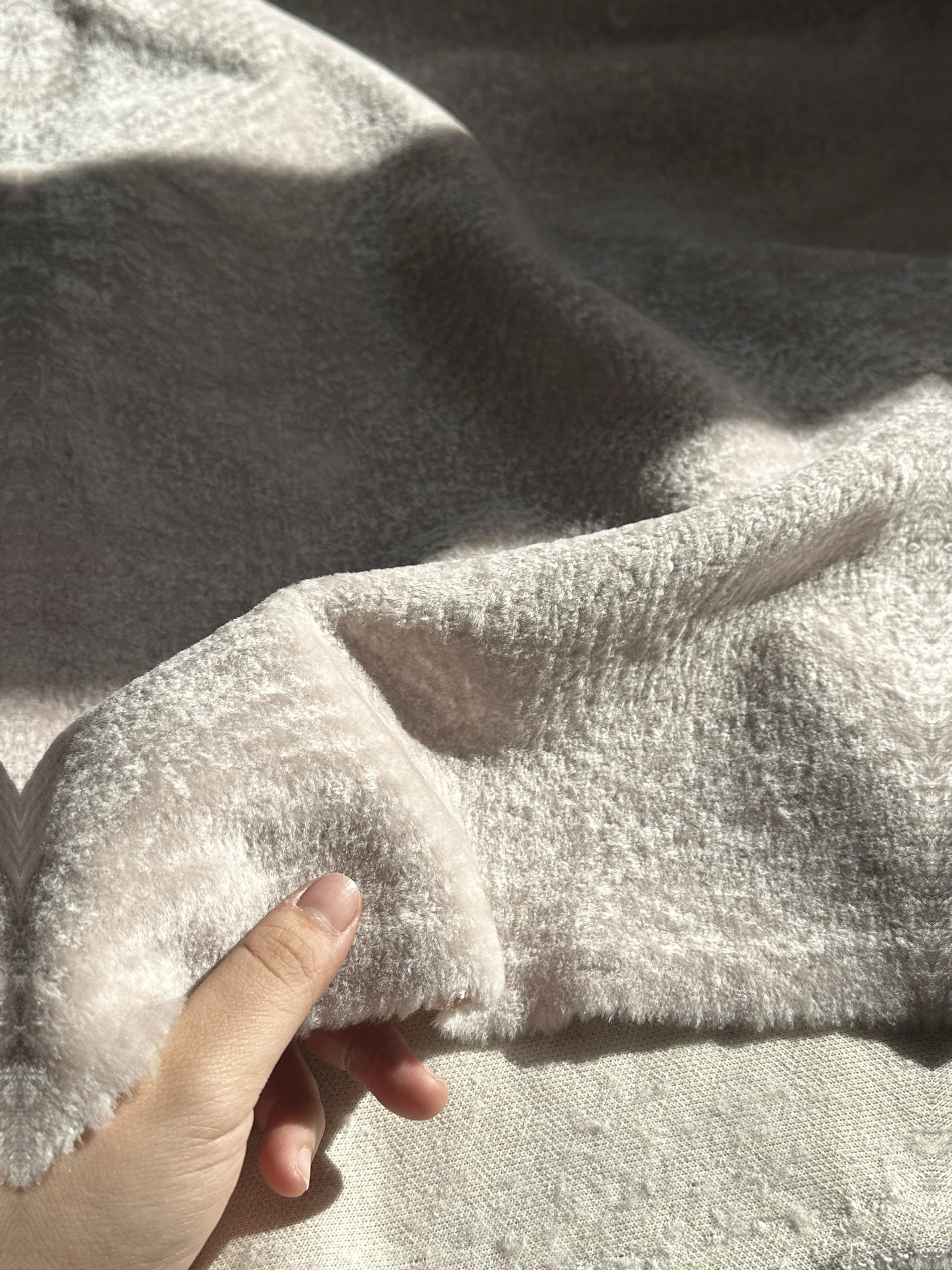 淡粉色 真毛 羊剪绒布料 面料（宽1.45米左右）,居家布艺,海绵垫/布料/面料/手工diy,淘宝优惠券,粉丝福利购,淘宝优惠卷