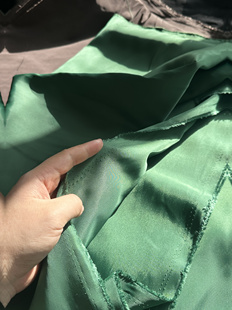 羽绒服布料 4675时装 款 3米 宽1.45米左右 厚一点 面料 绿色