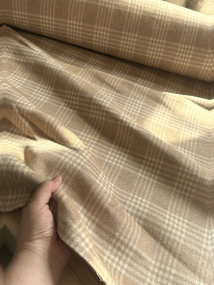 2米 米粽格子 双面羊绒布料 3526面料（宽1.45米左右）