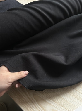 黑色 垂感 抗皱时装西服布料0524 （宽1.45米左右）