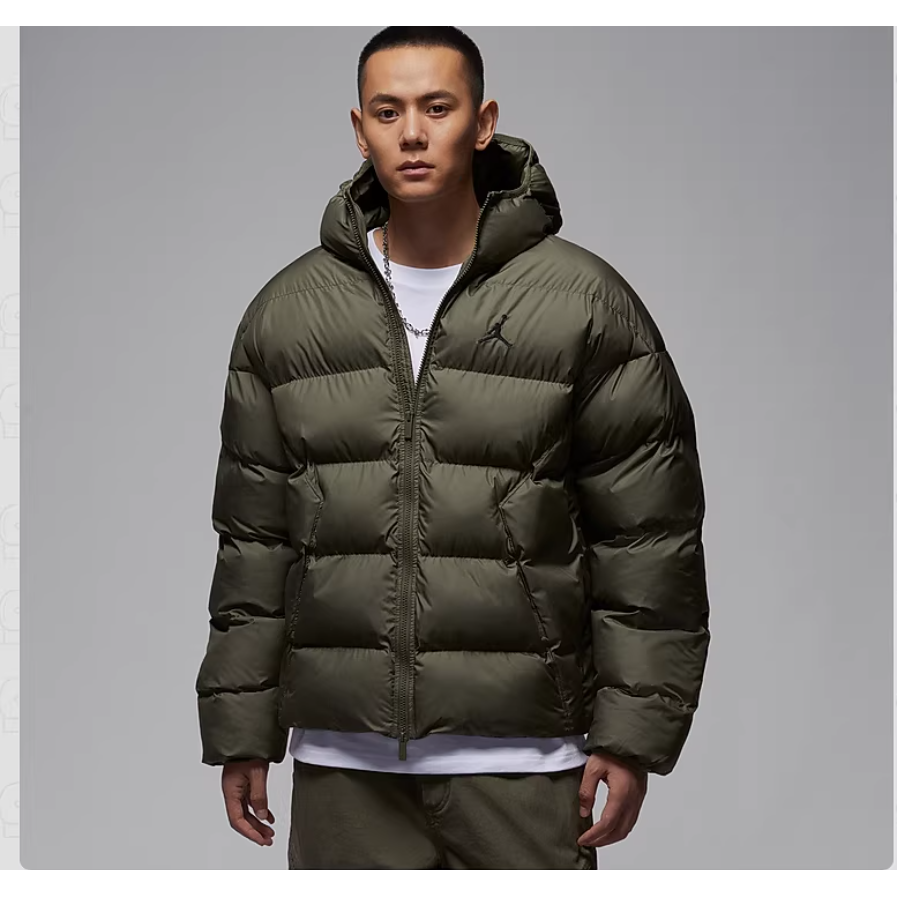 JORDAN耐克男子棉服宽松夹克冬新款保暖防泼水棉衣外套HV0533-222