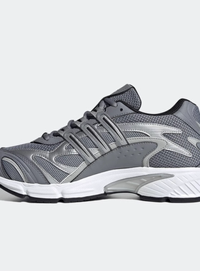 Adidas阿迪达斯男女蓝灰色透气运动鞋厚底减震耐磨休闲鞋IH0403