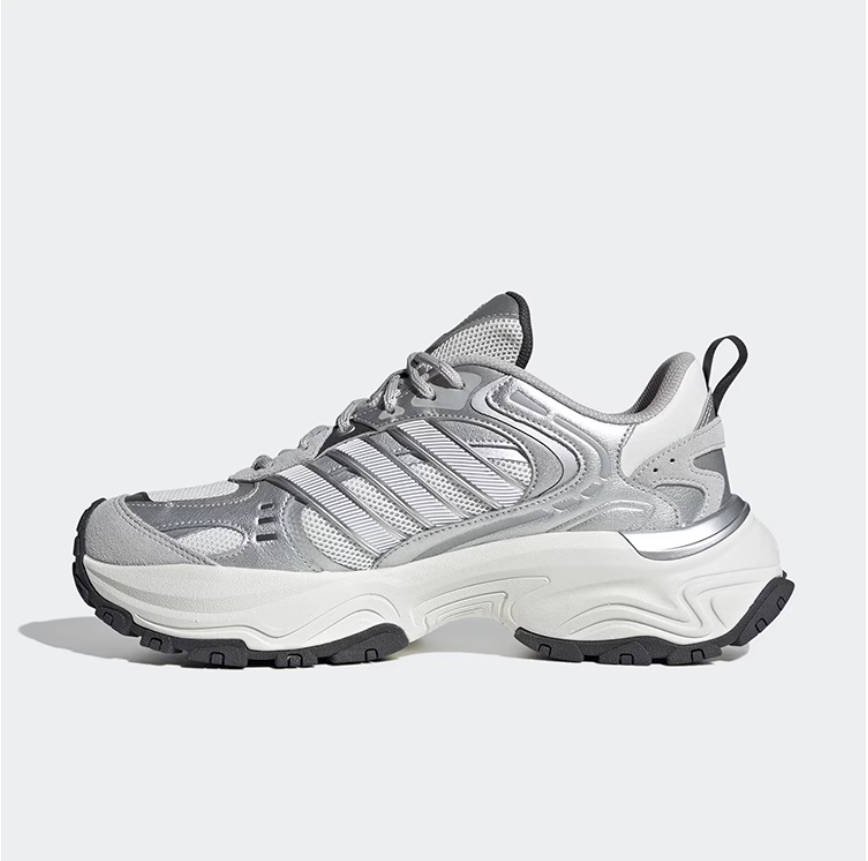 Adidas阿迪达斯银色反光运动鞋
