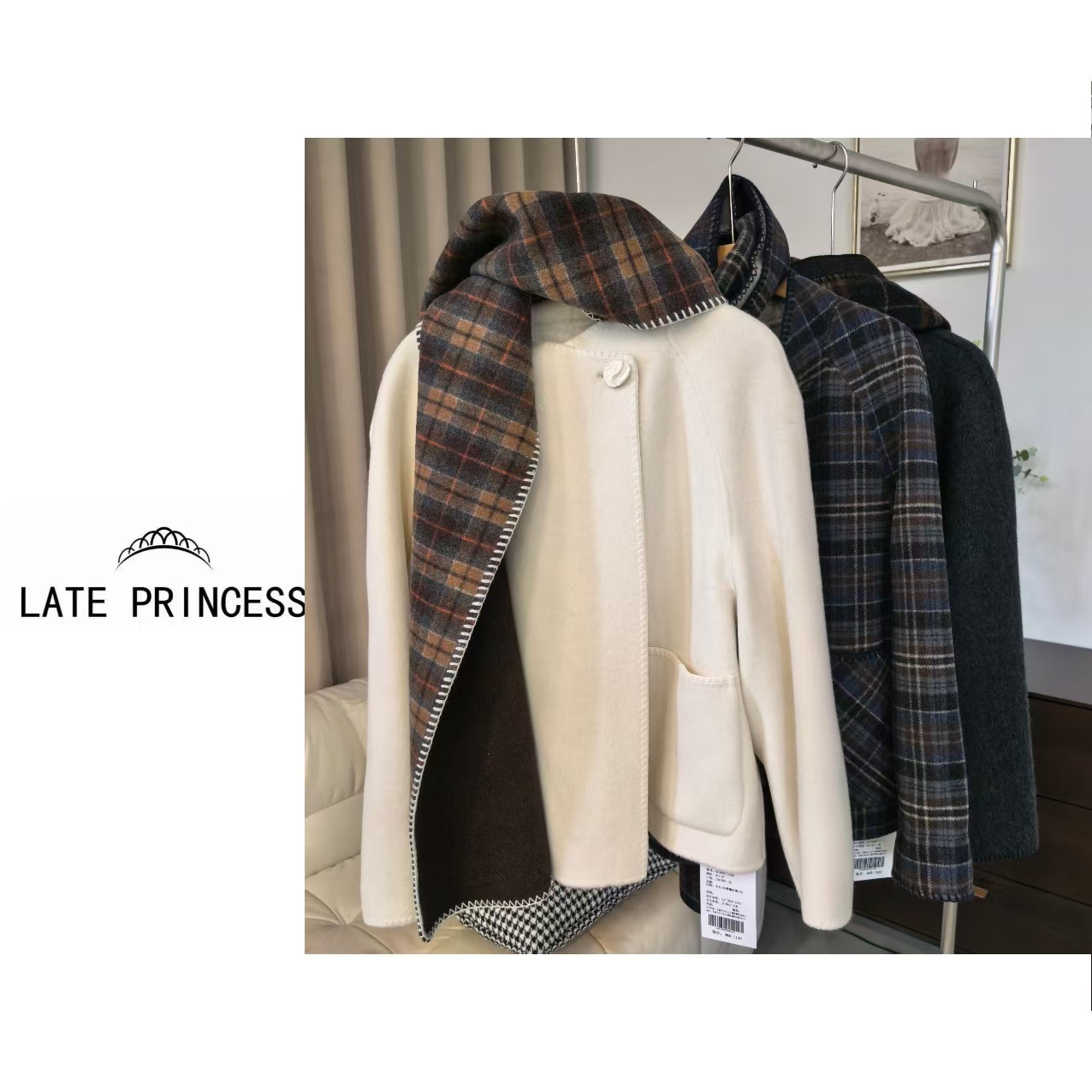 LATE PRINCESS【不止】冬装新款时尚百搭外套
