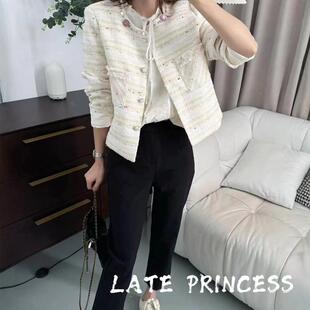 法式 LATE 小香风短外套 新款 春装 PRINCESS 游园会