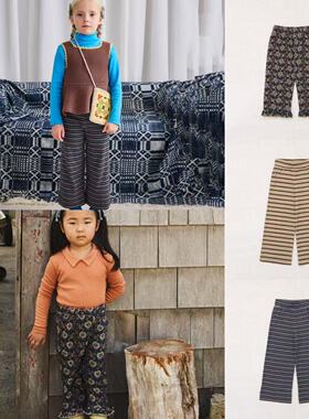 现货Misha & Puff童装25秋冬儿童长裤阔腿裤直通休闲裤子