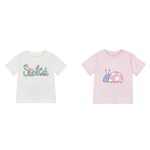 26春夏女婴印花短袖 kid童装 T恤上衣 mccartney 现货stella