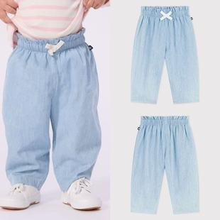 外穿保暖直筒裤 部分现货Petit 长裤 26春夏女婴打底裤 子 Bateau童装
