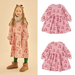 连衣裙百搭长裙 25秋冬儿童时尚 现货Jelly Mallow童装