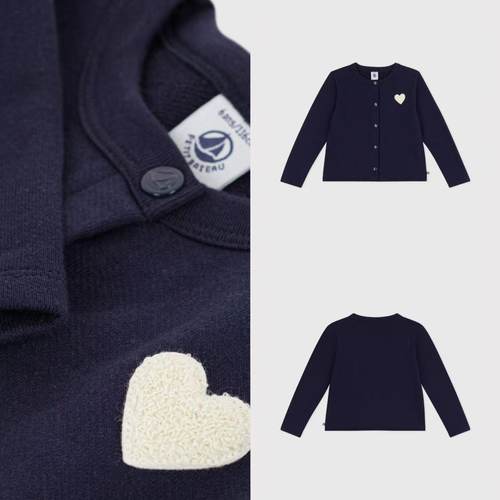 针织开衫纯色外搭系扣甜美