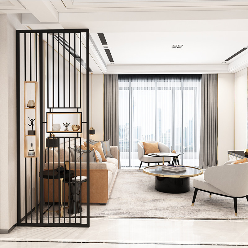 简约屏风隔断置物架商业办公居家户外客厅餐厅厨房大户小户装饰墙