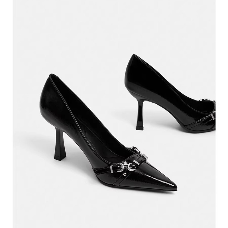 成年礼18岁绝美高跟鞋女2026新款不累脚法式气质漆皮尖头配裙子,女鞋,玛丽珍鞋,淘宝优惠券,粉丝福利购,淘宝优惠卷