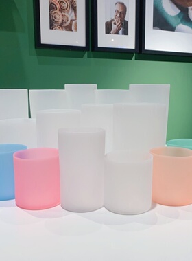 定制8cm硅胶水杯套保温杯垫玻璃杯茶杯防滑防烫吸管杯水壶保护套