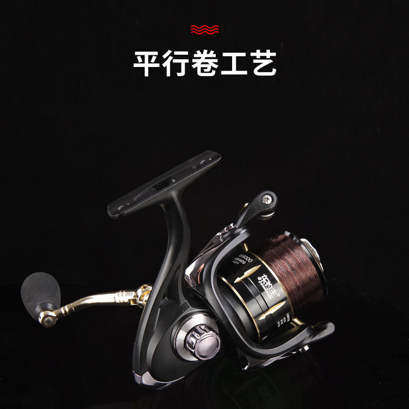 远投竿纺车轮金属线杯鱼线轮矶钓轮15轴海竿轮左右手互换3000型轮