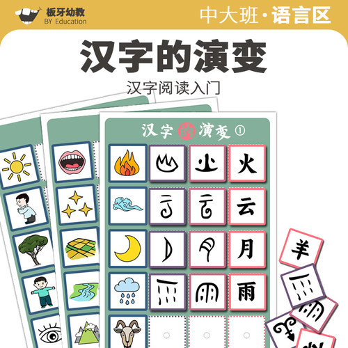 中大班活动语言自制教玩具区角